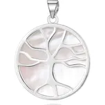 AGATO Stříbrný přívěsek s perletí strom života AGH168