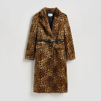 Dámský kabát Reserved - Leopardí kabát - vícebarevná - 224HP-MLC - 224HP-MLC-L