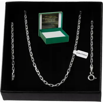 Řetízek STŘÍBRNÝ ŘETÍZEK VZOR ANKR, KOVANÝ, PLNÝ, STŘÍBRO 925, 55 CM