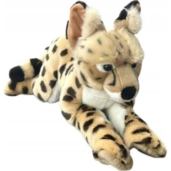 plyšák Plyšová Hračka Rys Serwal Ležící DUBI - 45 cm