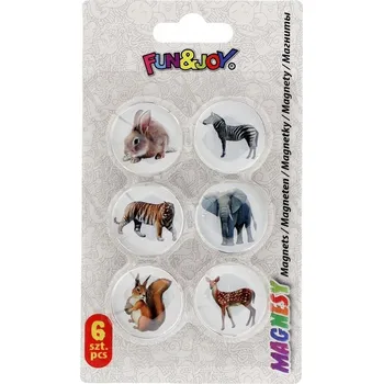 Dekorativní magnet Sada KANCELÁŘSKÝCH POTŘEB Magnet NA TABULI Magnety Skleněná Zvířátka ZOO