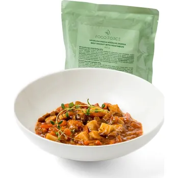 Speciální výživa Hotové MRE jídlo Food Force Hovězí ragú se zeleninou