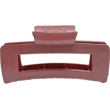 Hranatý skřipec na vlasy se třpytem Barva: růžově-hnědá