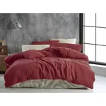 Mušelínové povlečení Stanex bordó (LS381), 140 x 200 + 90 x 70, Zip