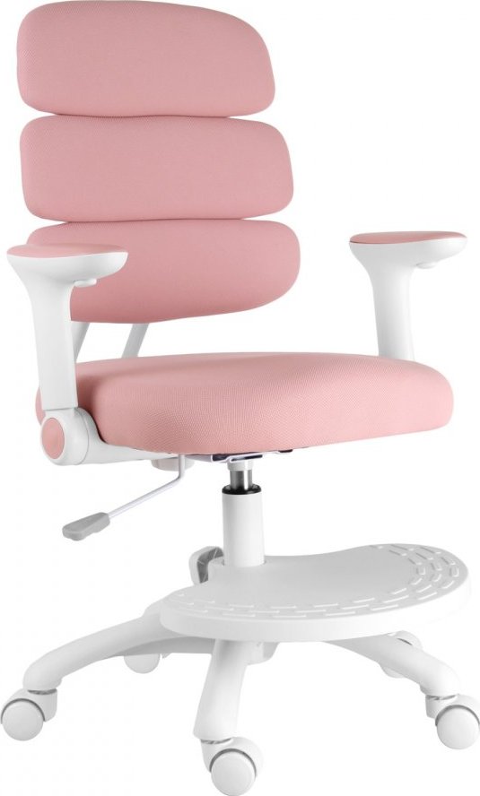 Dětská rostoucí židle Neoseat KIDDY THREE — látka, pratelný potah, růžová
