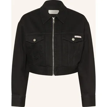 Dámské oblečení Calvin Klein Jeans Dámská Džínová Bunda, černá, 42