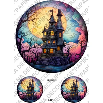 Umělecký papír Rýžový a soft papír na decoupage - Hallowen - KB2517 Materiál: Soft, Rozměr: A4