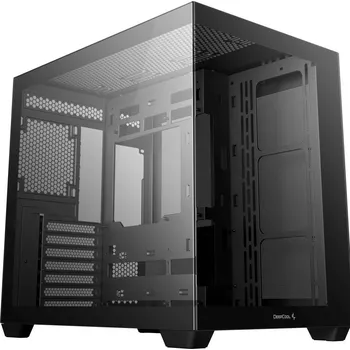 PC skříň DEEPCOOL CG530 černá Skříň, Middle tower, bez zdroje, ATX, 2× USB 3.0, 1× USB 2.0, průhledná bočnice a přední panel, černá R-CG530-BKNDA0-G-1