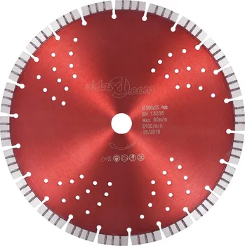 Řezný kotouč Diamantový řezací kotouč turbo s otvory ocel 300 mm IM_143233
