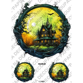 Umělecký papír Rýžový a soft papír na decoupage - Hallowen - KB2464 Materiál: Soft, Rozměr: A4