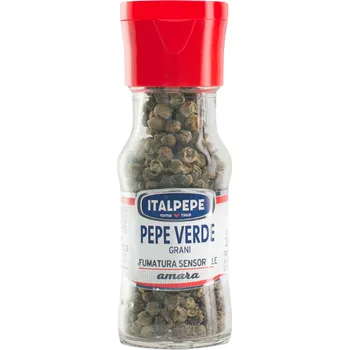 Koření Italpepe pepř zelený celý ve skle (Pepe Verde) 16g