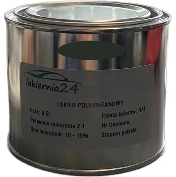 Lak na dřevo Barva průmyslová, polyuretanový lak matný 0,5l 2:1 RAL 6015