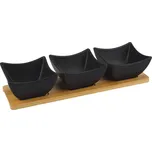 Servírovací misky s tácem BLACK set