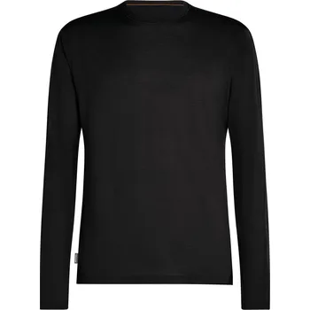 Pánské termoprádlo Pánské funkční triko Icebreaker Men 150 MerinoFine™ Ace LS Tee Velikost: XL / Barva: černá/šedá