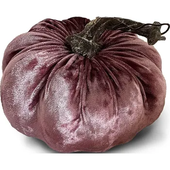 Textilní tykev dekorativní - 14,5 cm, fialová