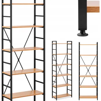 Knihovna Regál Fromm & Starck 60 cm x 182,5 cm x 28 cm černý