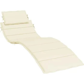 Podsedák vidaXL Poduška na lehátko krémová 186x58x4 cm oxfordská látka