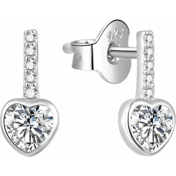 Náušnice AGATO Půvabné srdíčkové náušnice AGUP929L