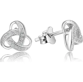 Náušnice AGATO Stříbrné náušnice ve tvaru uzlu AGUP1190