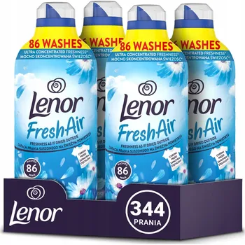Aviváž Sada 4x Lenor Fresh Air Fresh Wind Tekutá aviváž 1,2L (344 praní)