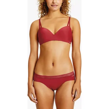 Dámské oblečení Dámské tanga QF6307E - XJU - červená - Calvin Klein Velikost: L, Barva/Velikost: červena