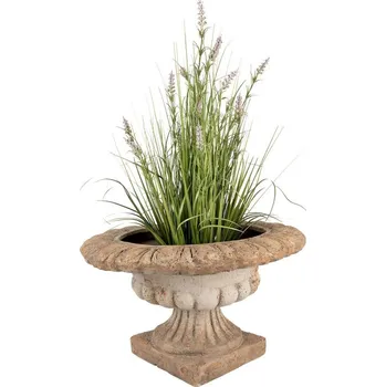 Květináč Béžovo-hnědý antik květináč v barokním stylu Baroque - Ø 92*35 cm