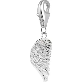 Přívěsek AGATO Stříbrný přívěsek andělské křídlo s karabinou AGP10