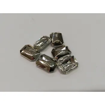 Dětské navlékací korálky Štrasové kamínky rivoli krystal 19x13mm - 6ks v balení