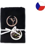 Ručník z mikrobavlny SLEEP WELL černý 50x100 Jóga Tanečník