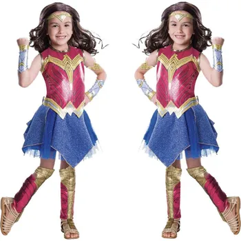 Karnevalový kostým Dívčí kostým Wonderwoman Velikost: L (134-140)