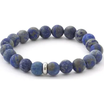 Náramek AGATO Minerální korálkový náramek z lapisu lazuli MINK42/17