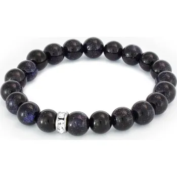 Náramek AGATO Minerální korálkový náramek z avanturínu MINK131/17