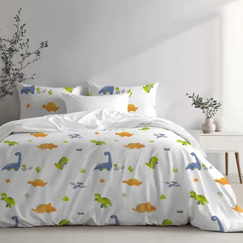 Povlečení Ložní povlečení bavlněné Stanex dinosauři (LS410), 140 x 200 + 90 x 70, Zip