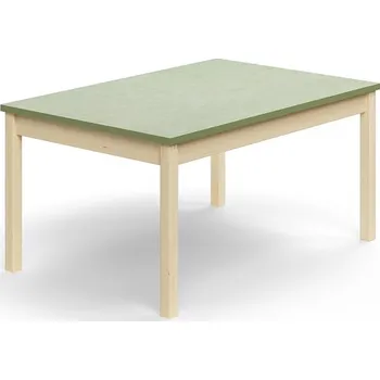 Psací stůl Stůl DECIBEL, 1200x800x590 mm, akustické linoleum, bříza/zelenošedá
