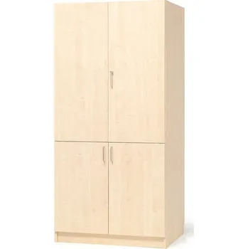 Šatní skříň Skříň THEO, 4 dveře, 2100x1000x470 mm, bříza