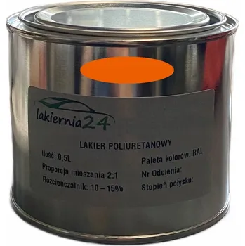 Lak na dřevo Barva Průmyslová polyuretanová barva, polyuretanový lak polomatný 0,5l 2:1 RAL 2011