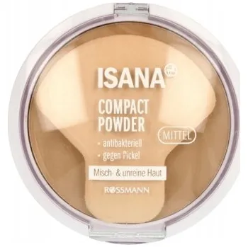Přípravek na tvář Kompaktní pudr Isana Mittel 9g Antibakteriální