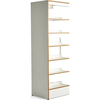 Dílenský regál Regál na knihy STORY, přídavný, oboustranný, 2240x723x585 mm, 6 polic, bílá