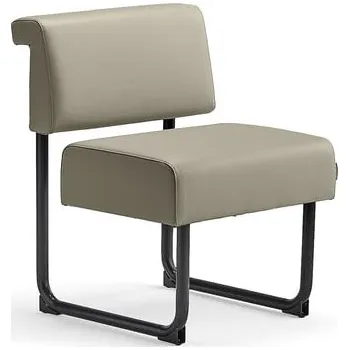 Pohovka Pohovka START, 600 mm, umělá kůže, taupe, černá