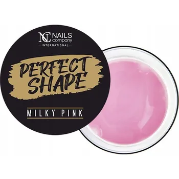 Lak na nehty Stavební gel NC Nails Perfect Shape Milky Pink 15g