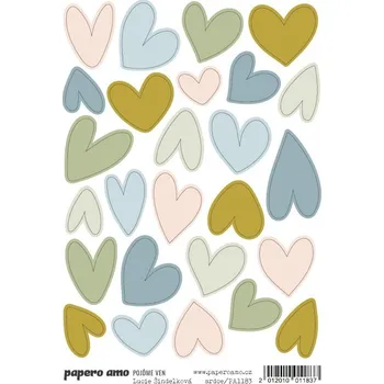 samolepka Papero amo - Samolepky arch - POJĎME VEN / Srdce