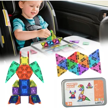 ostatní stavebnice 3D MAGNETICKÉ STAVEBNÍ STAVEBNICE PUZZLE 42 ks