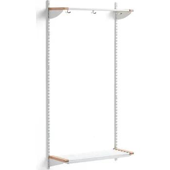 Věšák Šatní stěna JEPPE, 1790x900x300 mm, bříza/bílá
