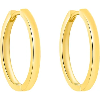 Náušnice AGATO Pozlacené kruhové náušnice AGT-E251K-GOLD