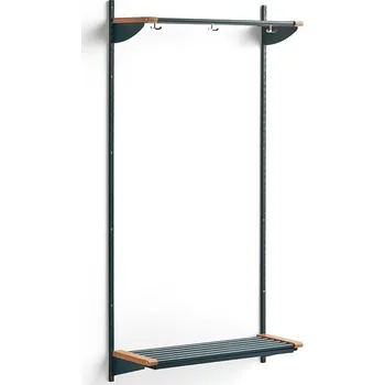 Věšák Šatní stěna JEPPE, 1790x900x300 mm, dub/modrá