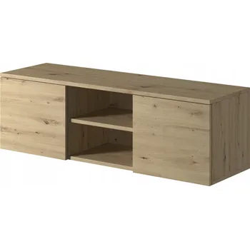 Televizní stolek Závěsná TV skříňka pod televizor RTV Dub Artisan 120x38x37 cm, otevírání dotykem