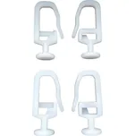 GIZ-TRANS Sada plastových háčků na závěsy a záclony do kabiny Scania R 25 ks bílý