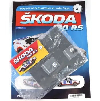 autíčko DeAgostini Škoda 130 RS 1:8 - časopis #81 se stavebnicí Škoda 130 RS 1:8 - časopis #81 se stavebnicí