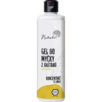 Mycí prostředek Natasha Gel do myčky z kaštanů Citronela - koncentrát (500 ml)