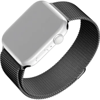 Řemínek na hodinky Síťovaný nerezový řemínek FIXED Mesh Strap pro Apple Watch 38/40/41mm, černý